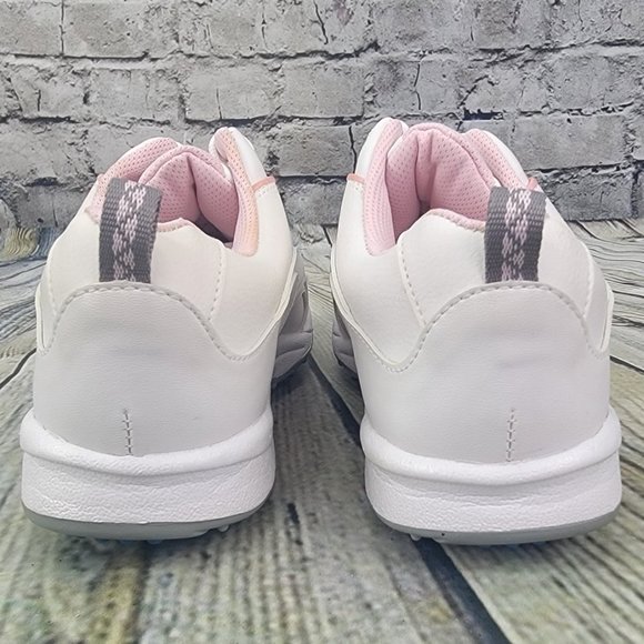 FootJoy GreenJoys Women's Golf Shoes Size 9.5 M Leather White Pink Trim 48703 - Picture 5 of 9